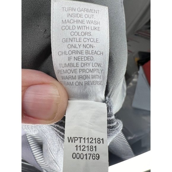 J Jill essential slim ankle size 18 pull up stretch, stripes grey white - Picture 11 of 13